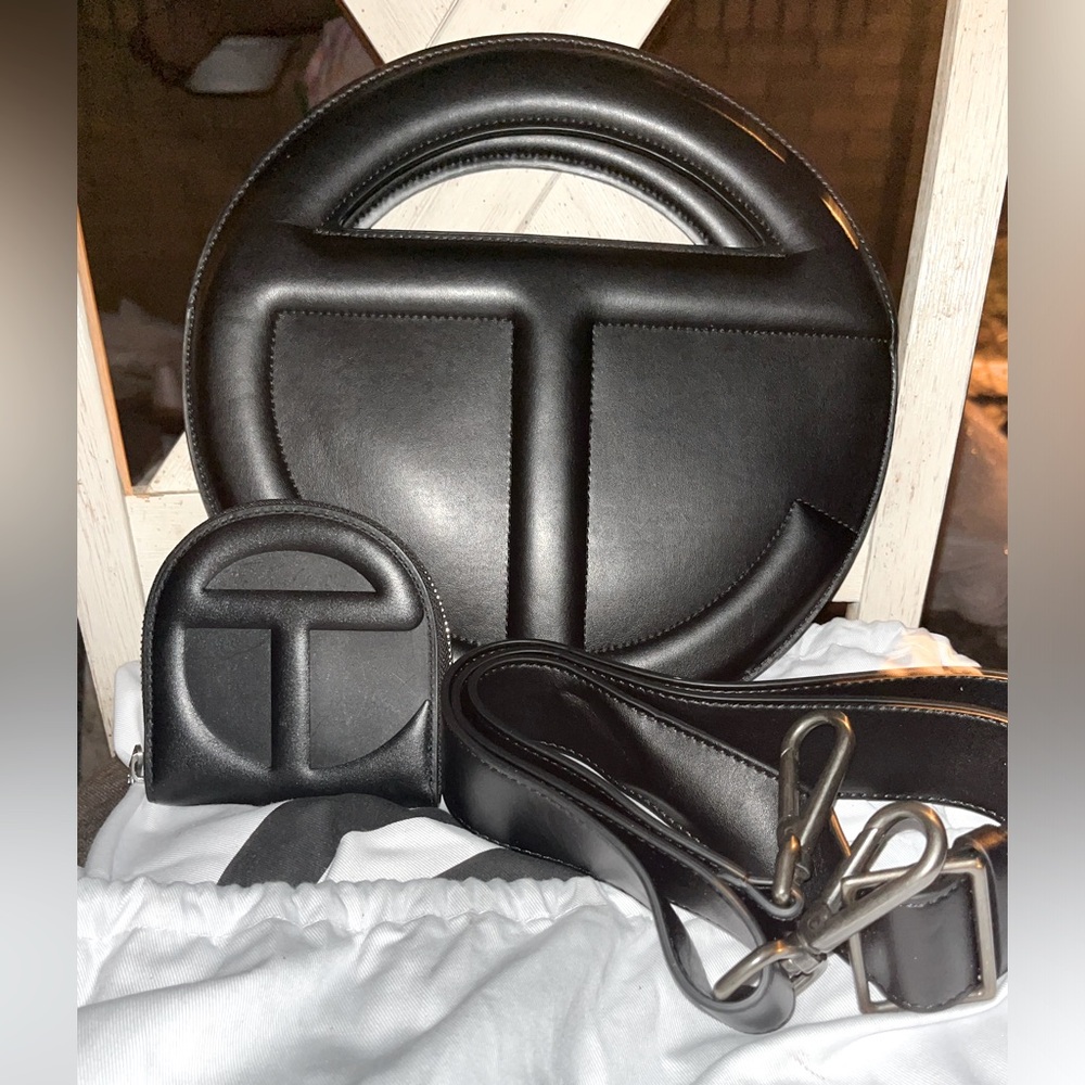 Authentic telfar circle bag with matching wallet
